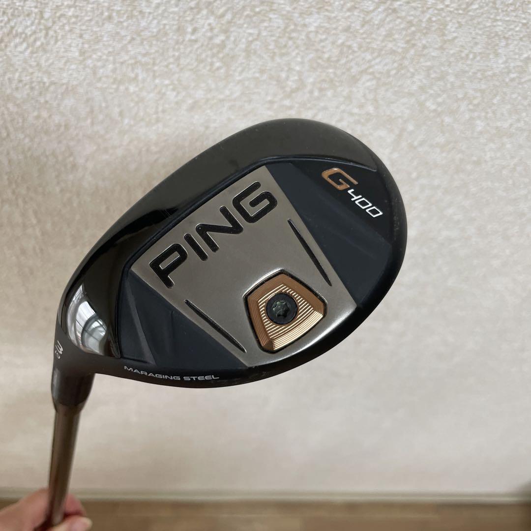 ゴルフ　pingユーティリティドライバー　ピン　レフティ　G400左　美品