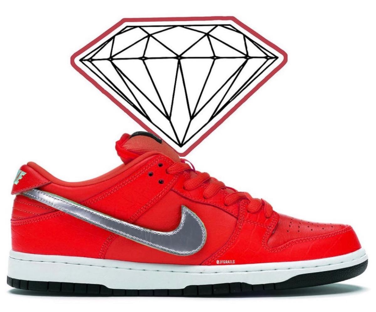 Diamond Supply Co. × Nike SB Dunk Low Pro “Red”が2022年に発売予定 ...