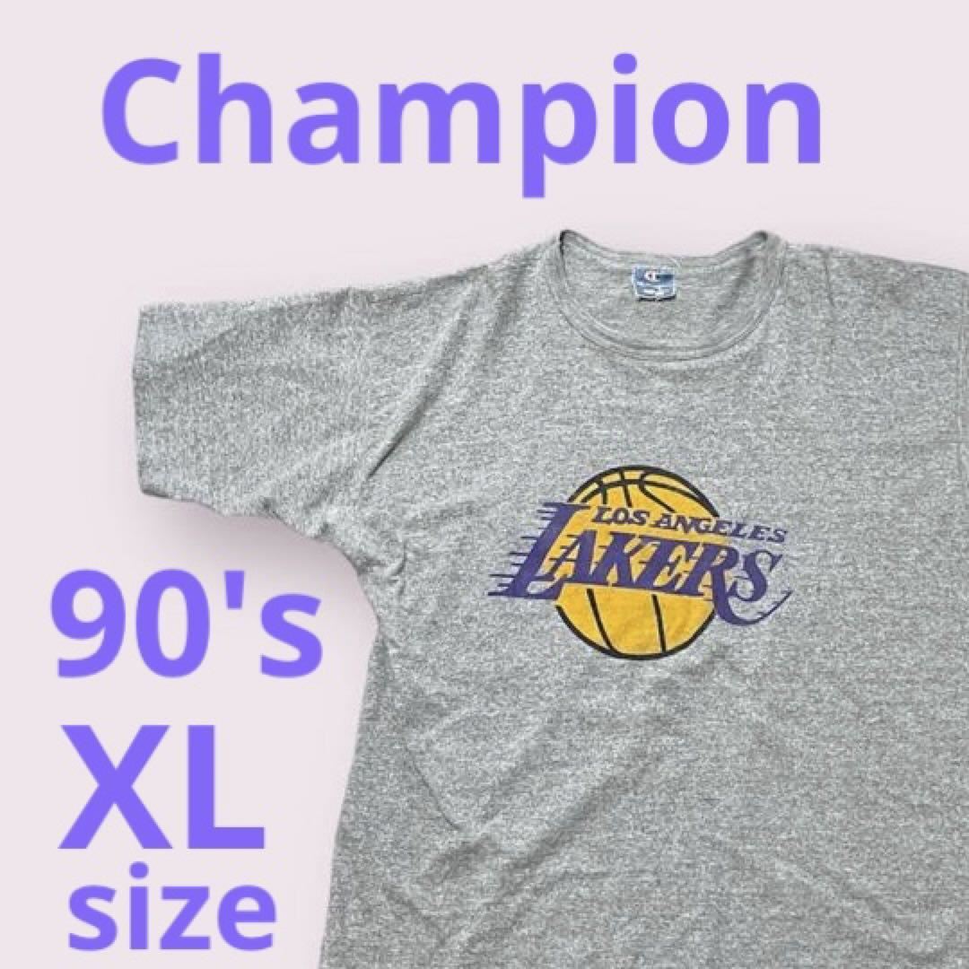 送料　90's チャンピオン　レイカーズ　貴重　XL Tシャツ