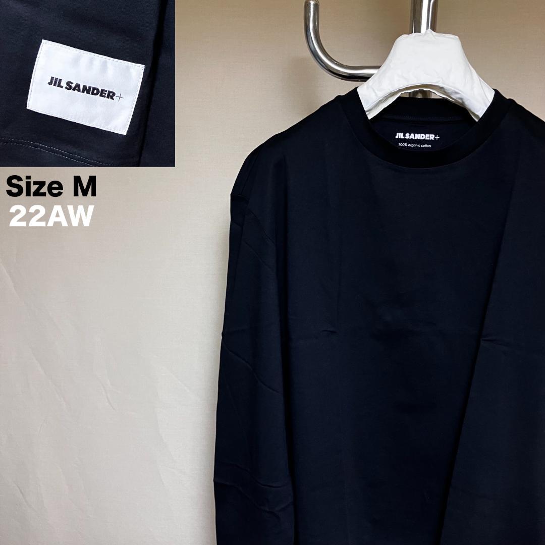 新品 M JIL SANDER 22aw パックTシャツ 黒 長袖 3631